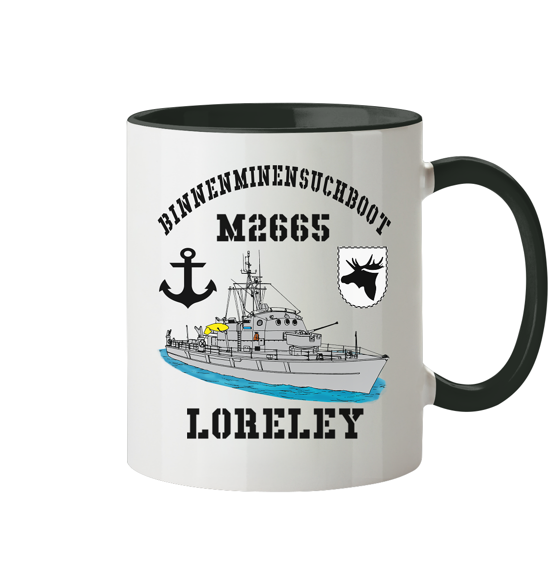 BiMi M2665 LORELEY 3.MSG Anker - Tasse zweifarbig