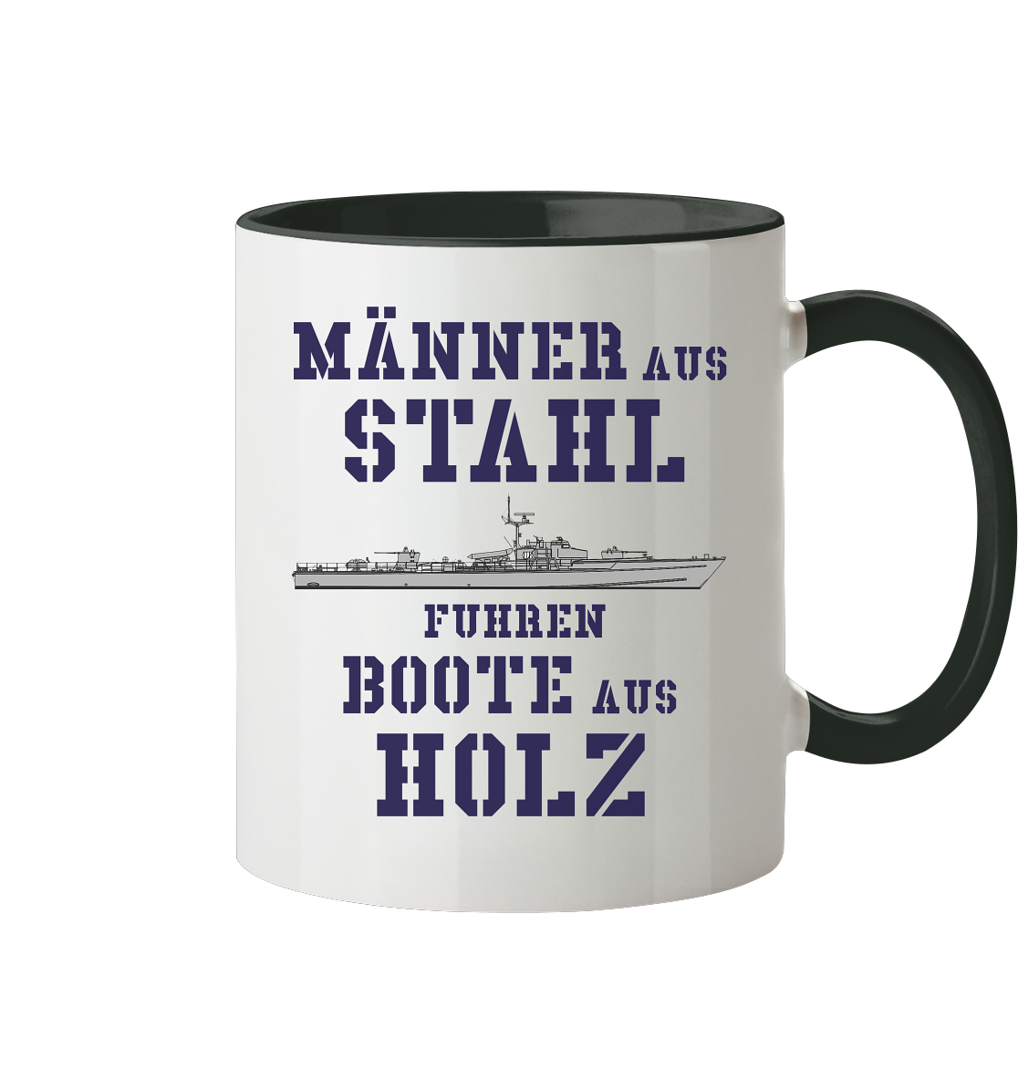 Männer aus Stahl... S-Boot 141er SEEADLER-Klasse - Tasse zweifarbig