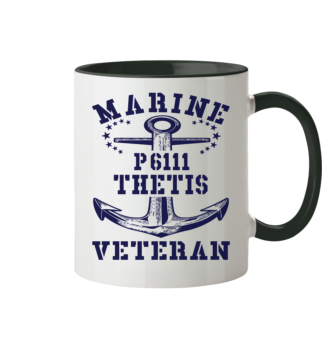 U-Jagdboot P6111 THETIS Marine Veteran - Tasse zweifarbig