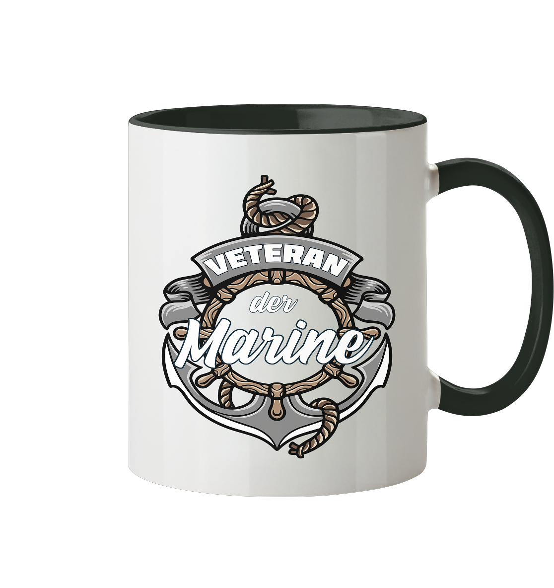 Veteran der Marine - Tasse zweifarbig