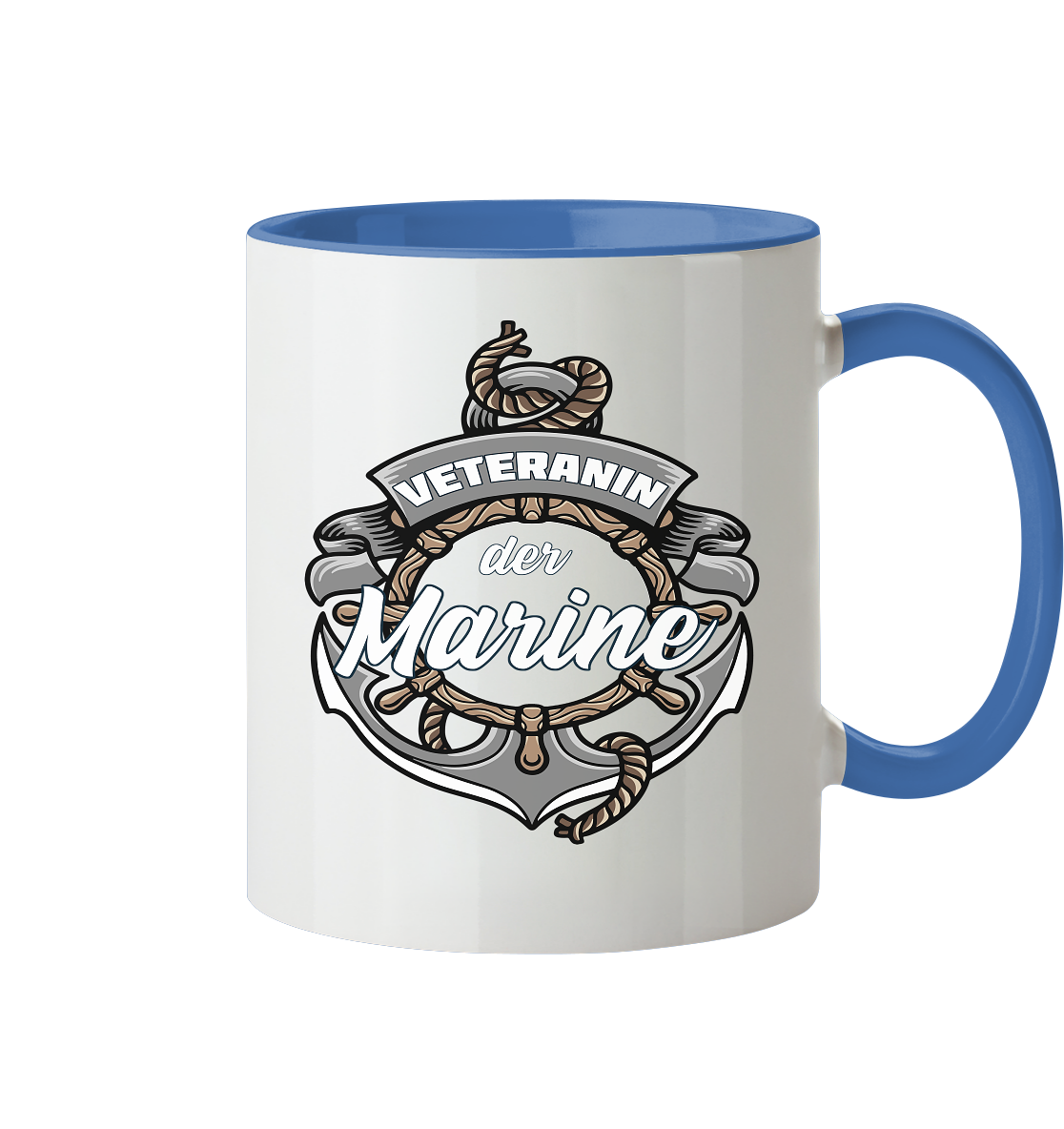 Veteranin der Marine - Tasse zweifarbig