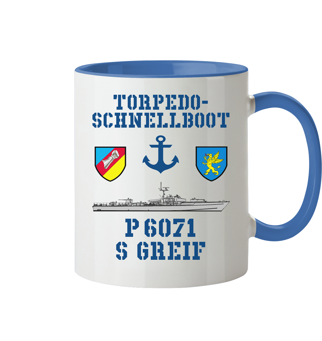 Torpedo-Schnellboot P6071 GREIF - Tasse zweifarbig