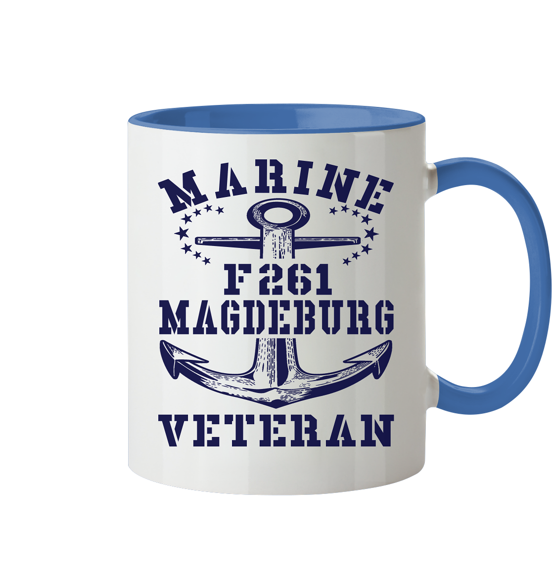 Korvette F261 MAGDEBURG Marine Veteran - Tasse zweifarbig