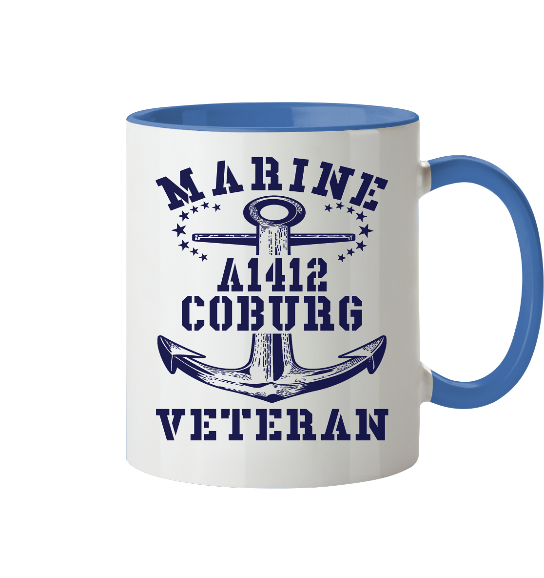 Troßschiff A1412 COBURG Marine Veteran - Tasse zweifarbig