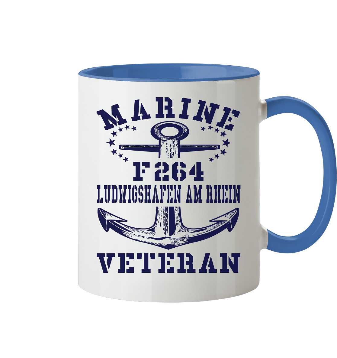 Korvette F264 LUDWIGSHAFEN AM RHEIN Marine Veteran - Tasse zweifarbig