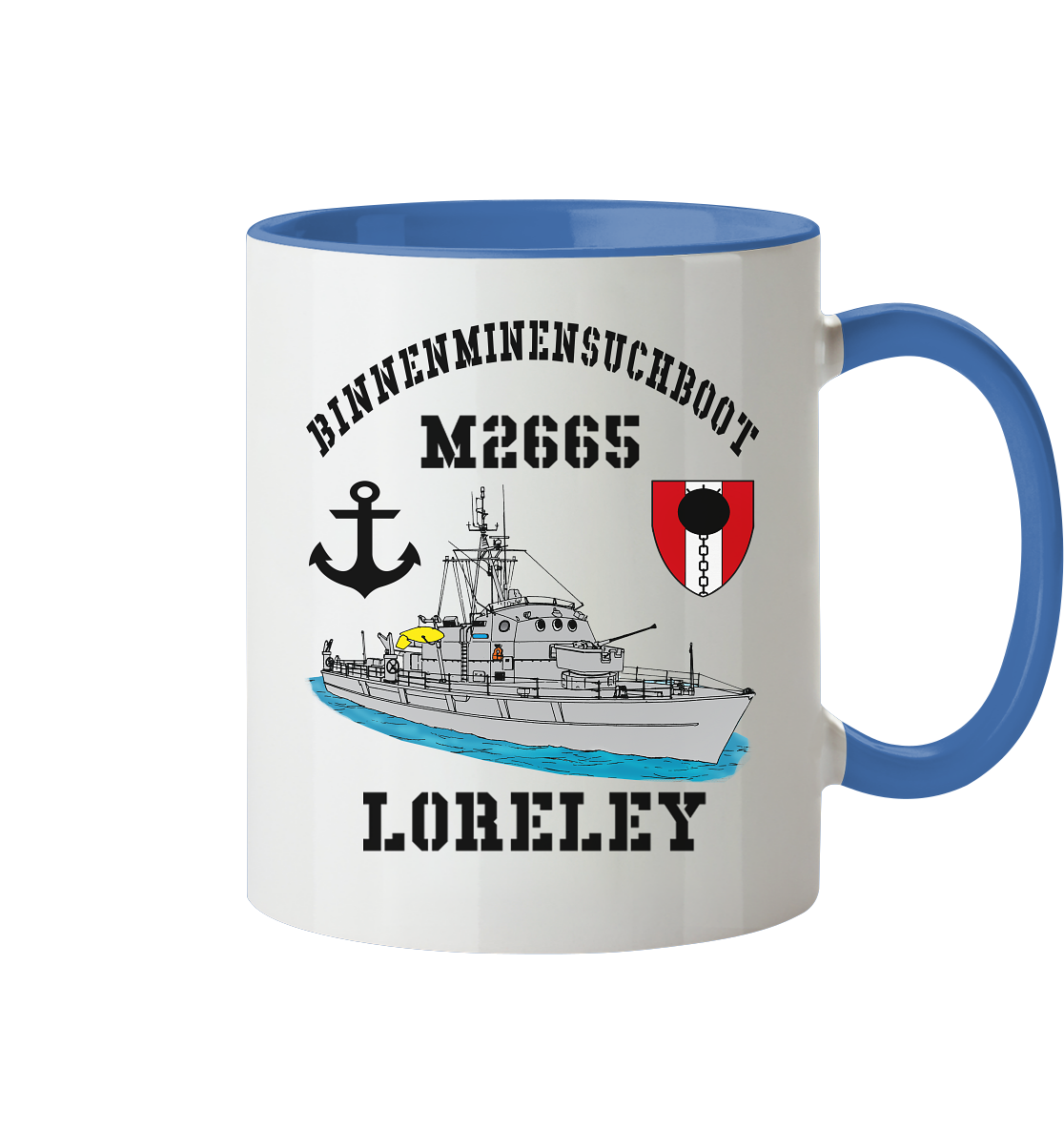 BiMi M2665 LORELEY 7.MSG Anker - Tasse zweifarbig