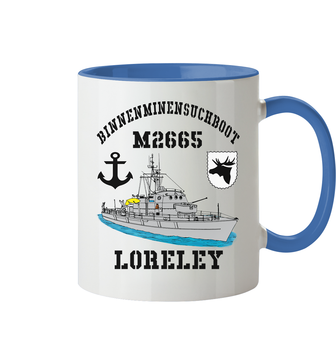 BiMi M2665 LORELEY 3.MSG Anker - Tasse zweifarbig