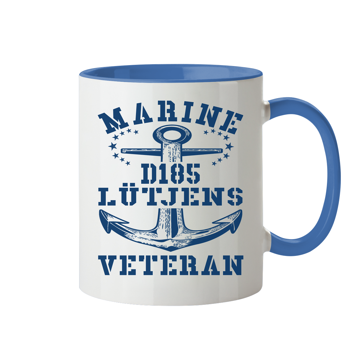 Zerstörer D185 LÜTJENS Marine Veteran - Tasse zweifarbig