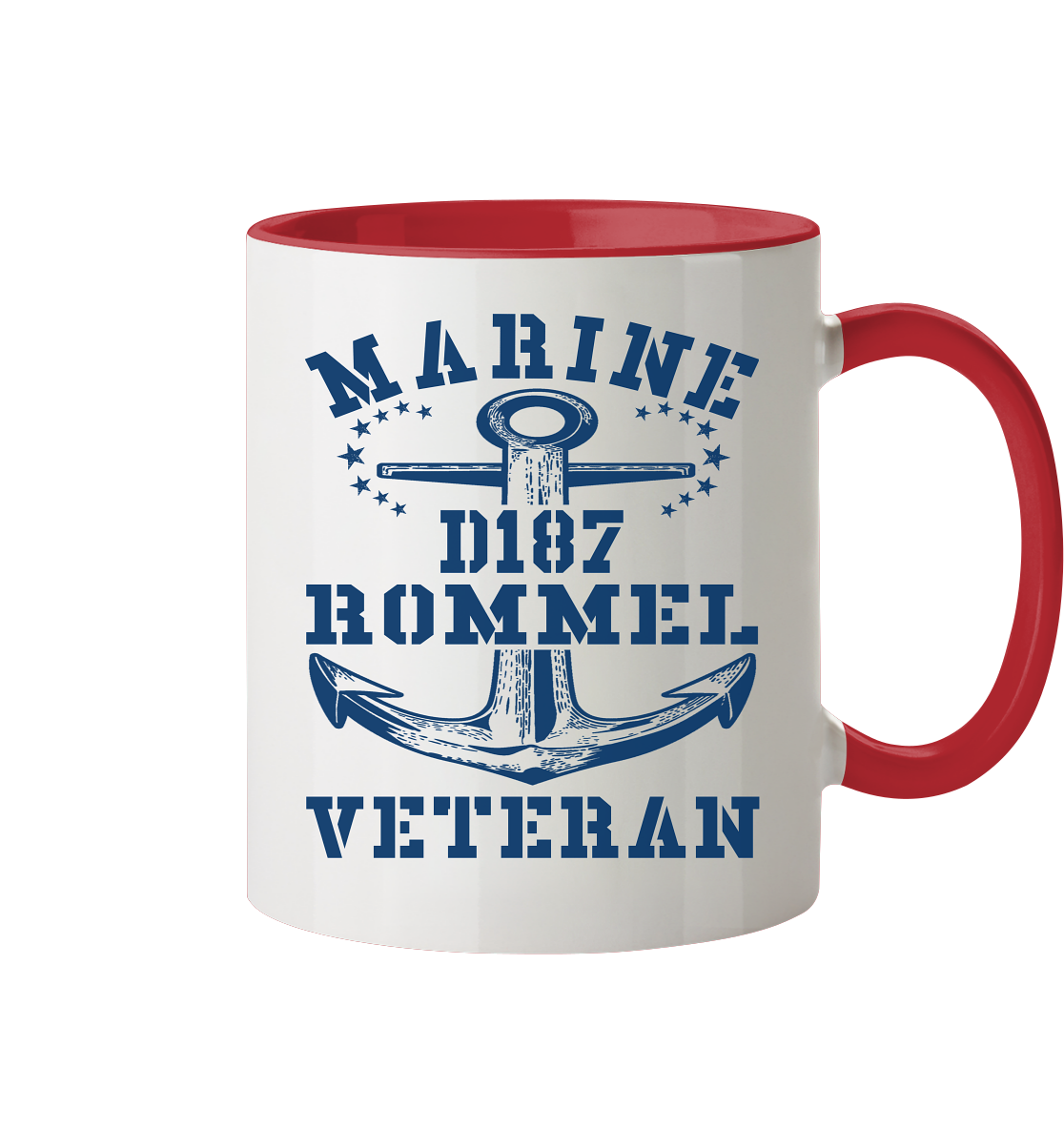 Zerstörer D187 ROMMEL Marine Veteran - Tasse zweifarbig