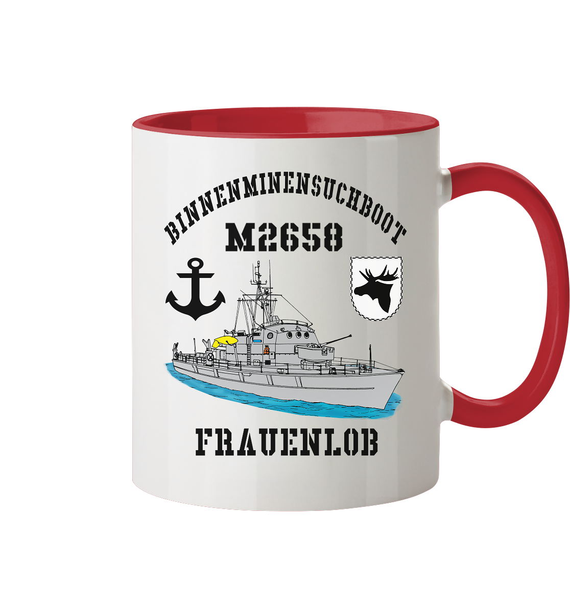 BiMi M2658 FRAUENLOB 3.MSG Anker - Tasse zweifarbig