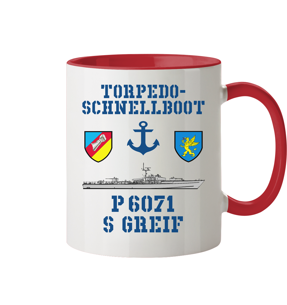 Torpedo-Schnellboot P6071 GREIF - Tasse zweifarbig