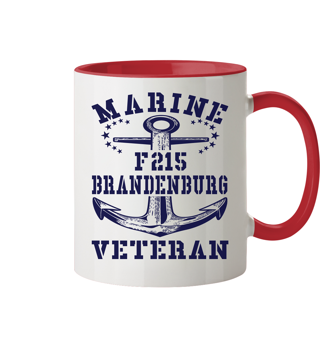 Fregatte F215 BRANDENBURG Marine Veteran - Tasse zweifarbig