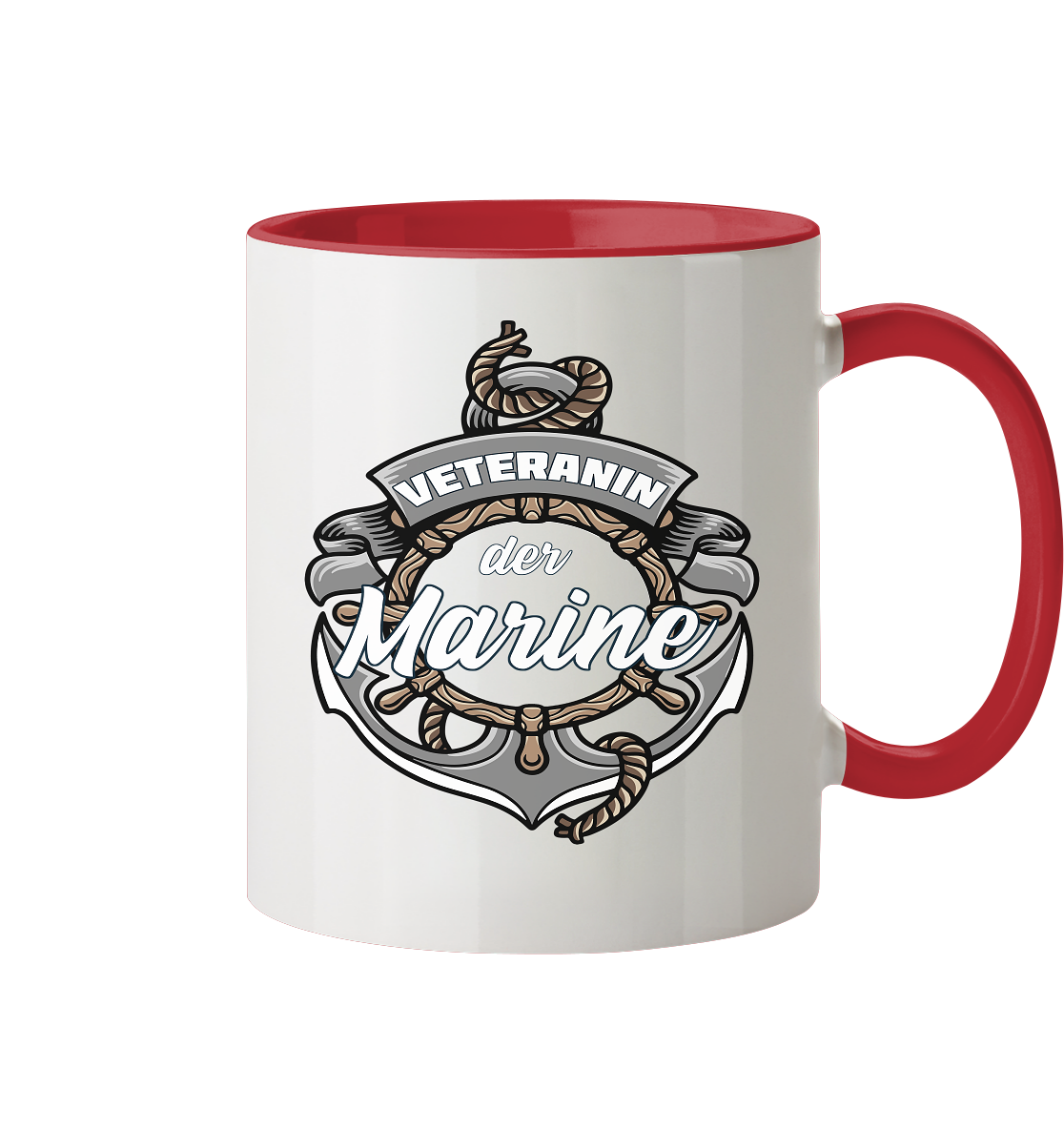 Veteranin der Marine - Tasse zweifarbig