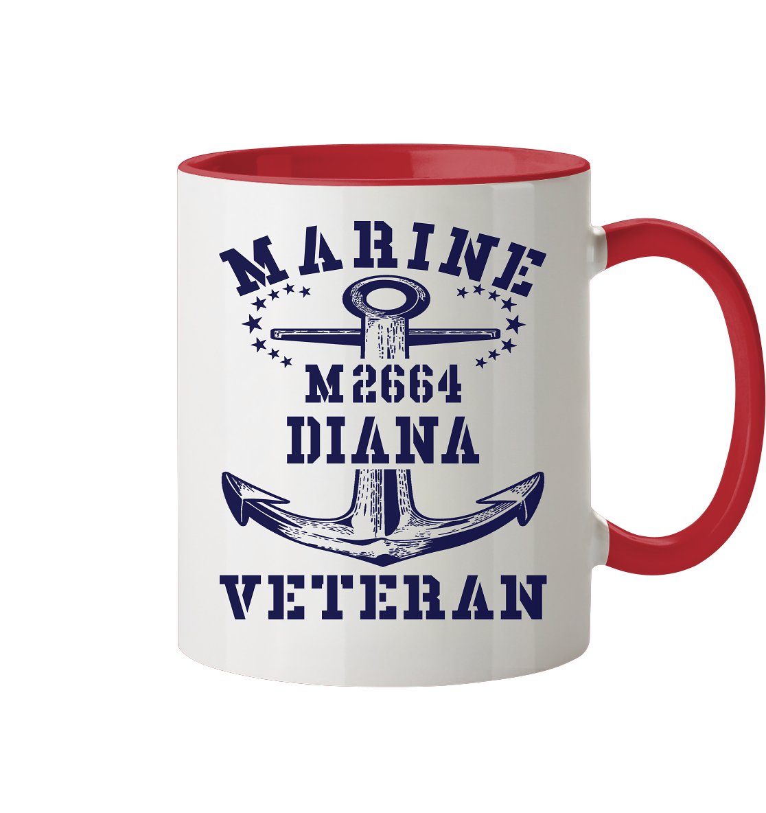 BiMi M2664 DIANA Marine Veteran - Tasse zweifarbig