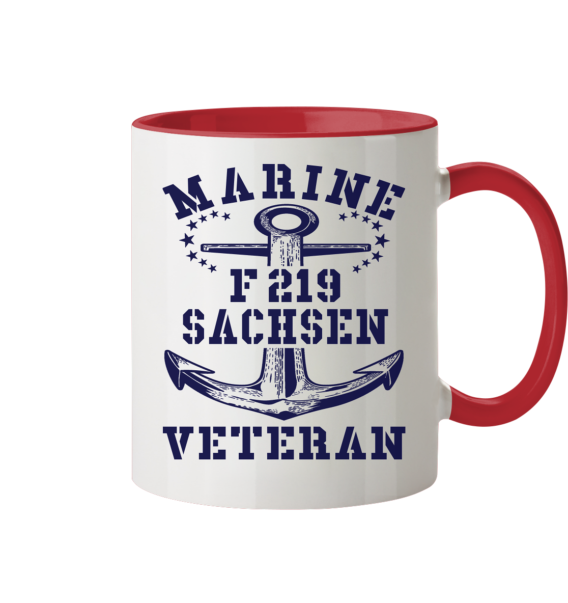 Fregatte F219 SACHSEN Marine Veteran - Tasse zweifarbig