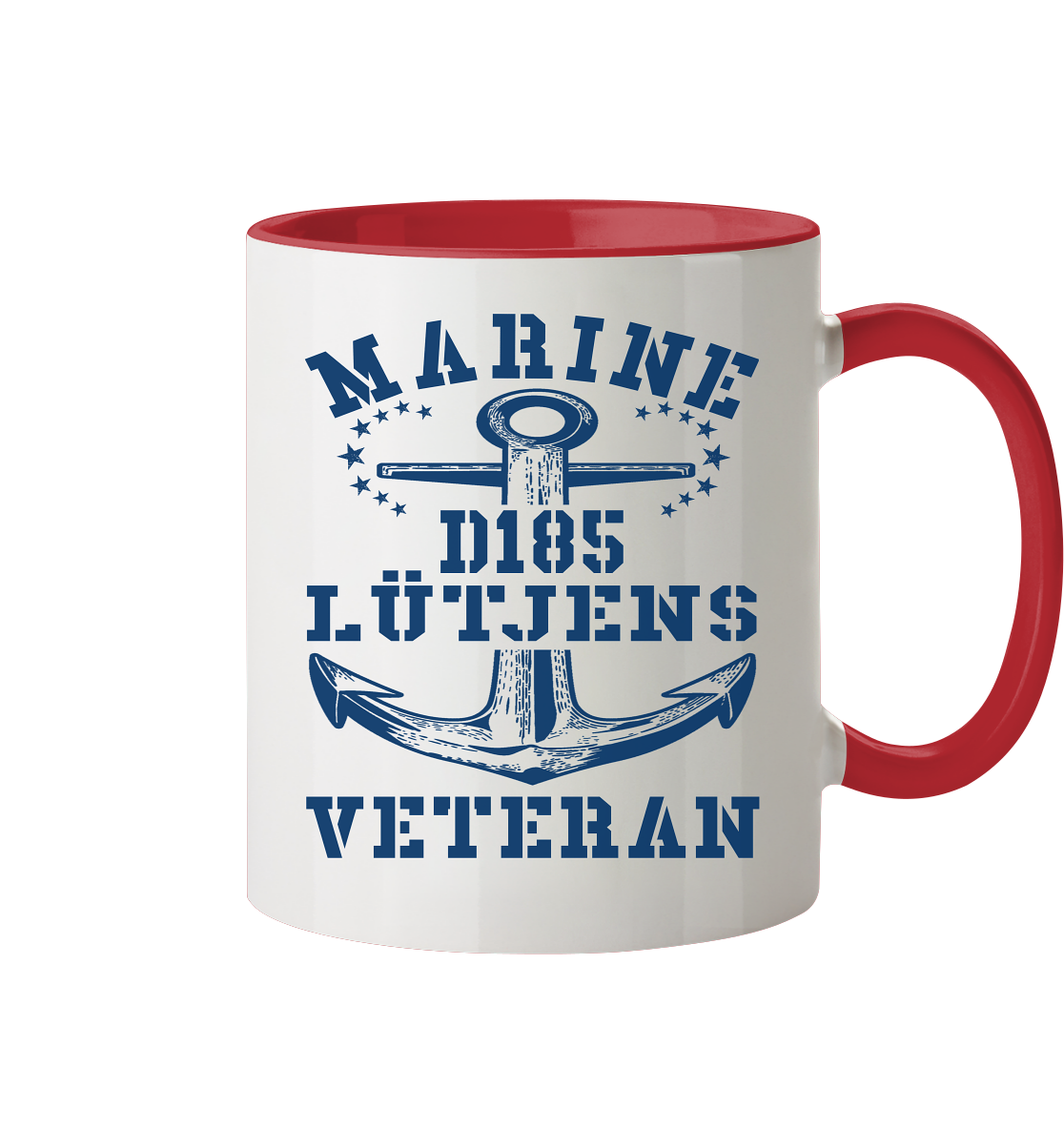 Zerstörer D185 LÜTJENS Marine Veteran - Tasse zweifarbig