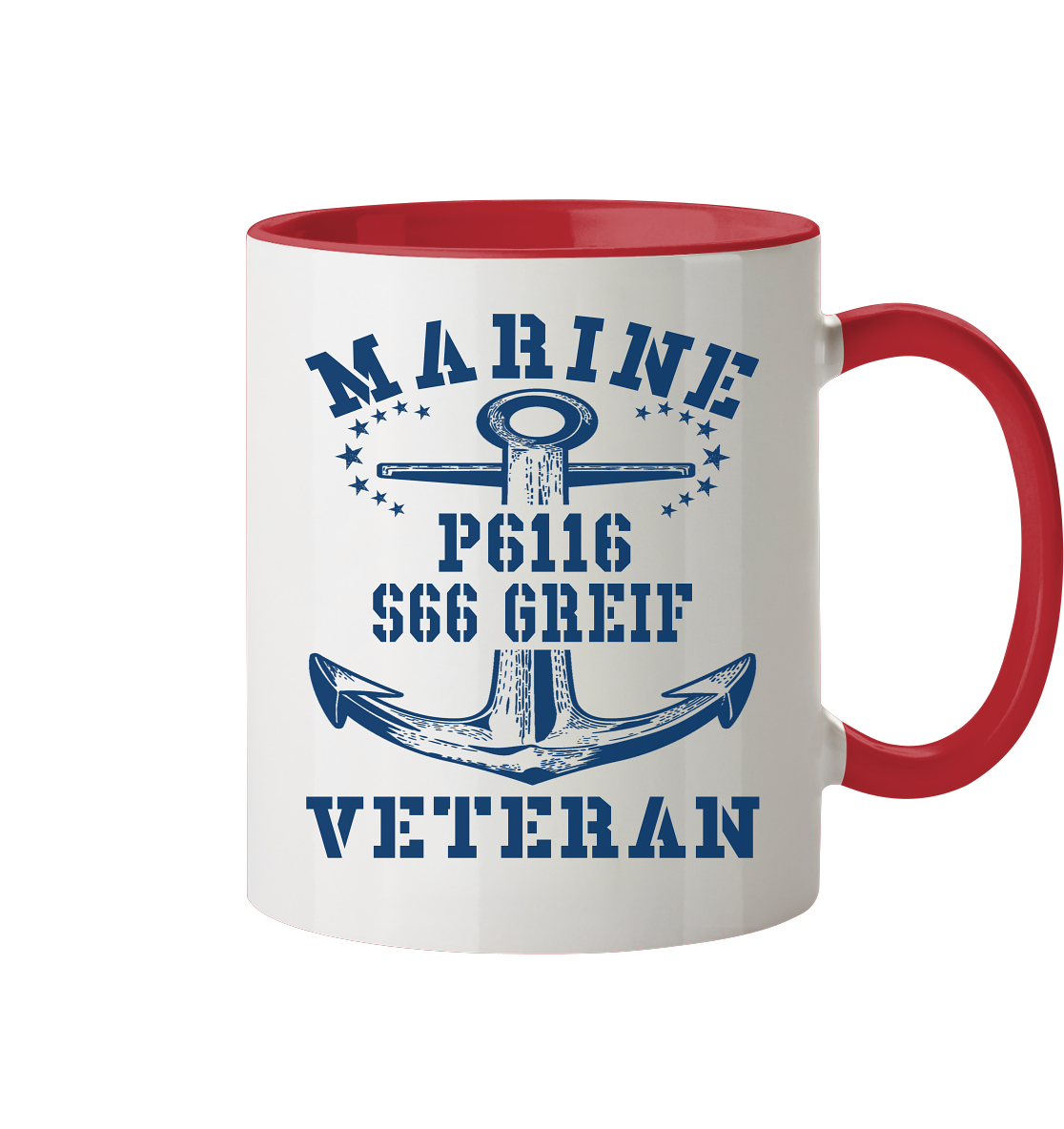 FK-Schnellboot P6116 GREIF Marine Veteran - Tasse zweifarbig