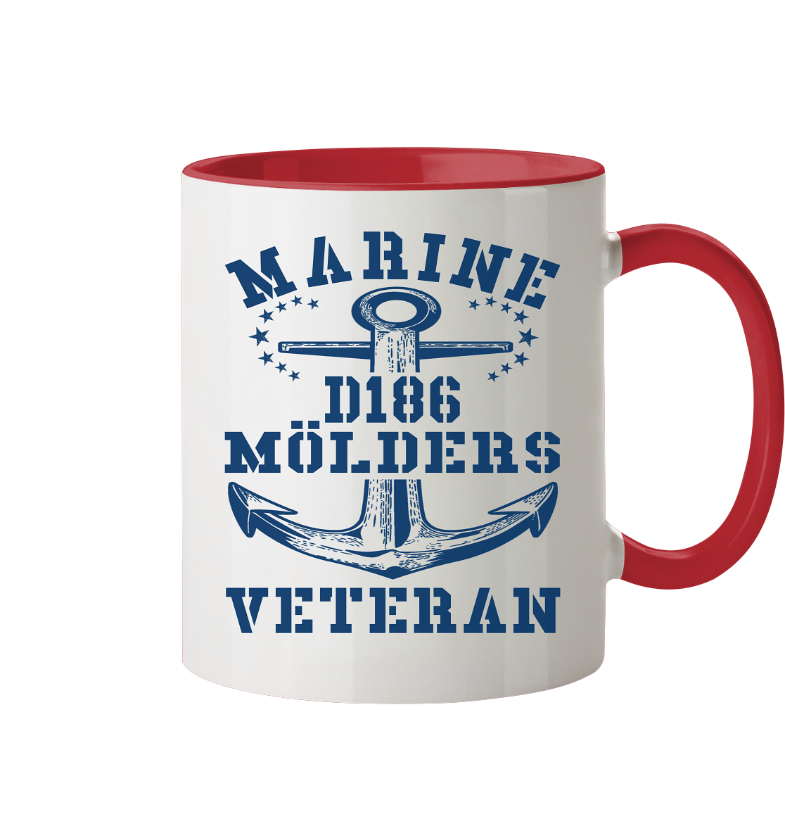 Zerstörer D186 MÖLDERS Marine Veteran - Tasse zweifarbig