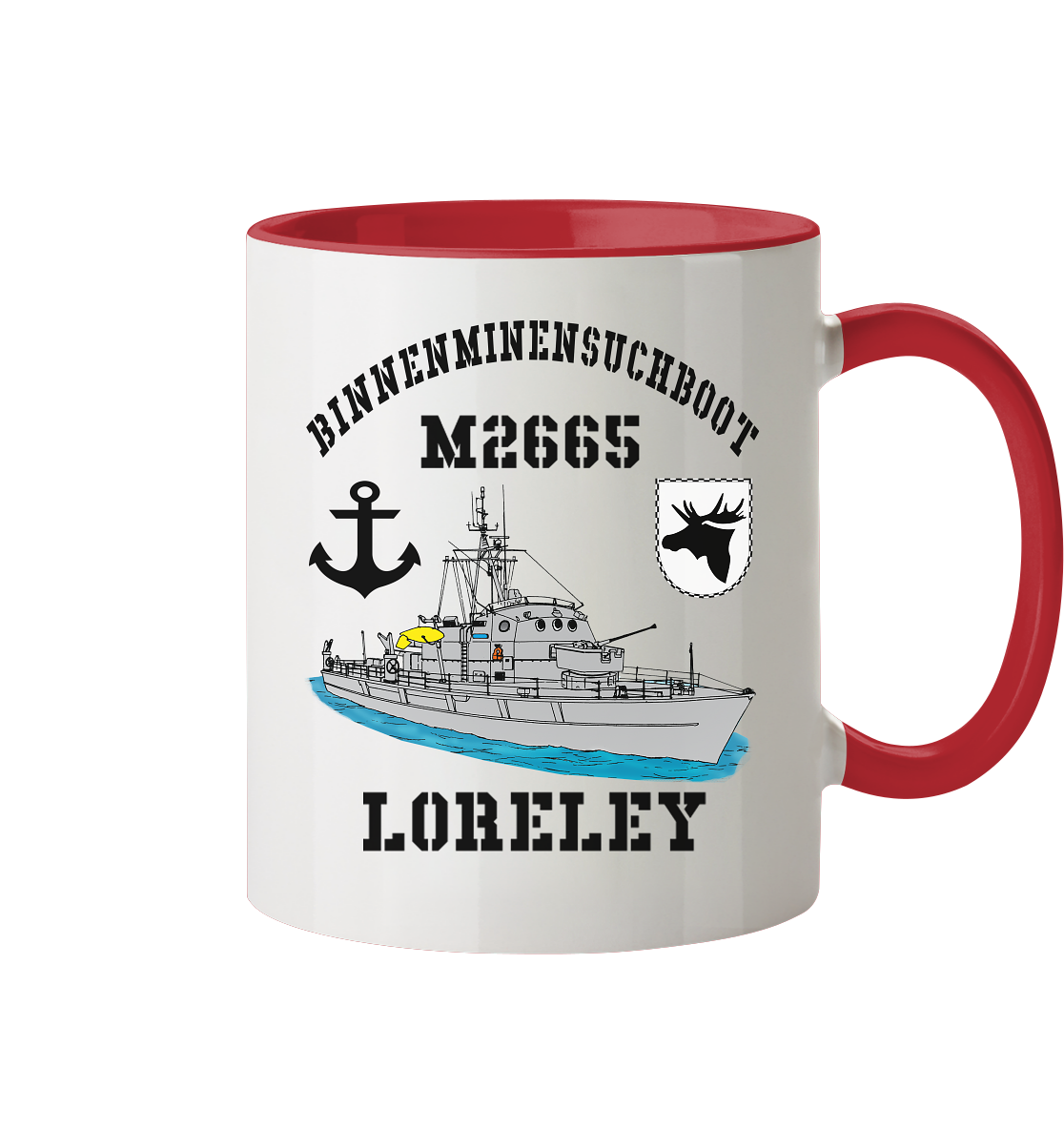 BiMi M2665 LORELEY 3.MSG Anker - Tasse zweifarbig