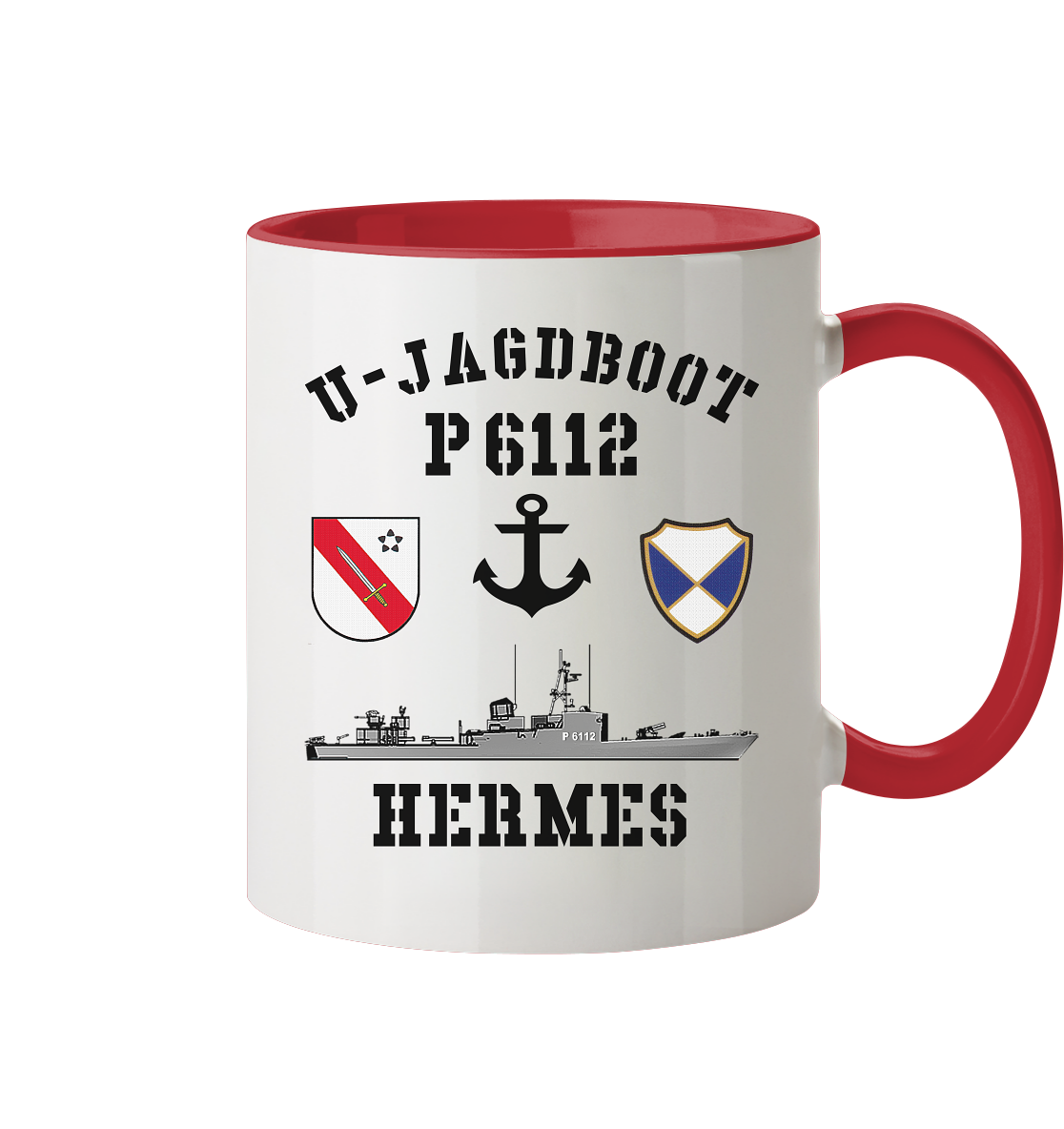 U-Jagdboot P6112 HERMES Anker - Tasse zweifarbig