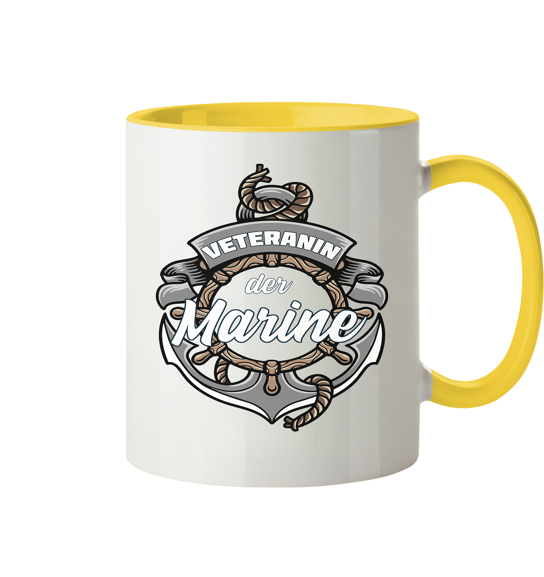 Veteranin der Marine - Tasse zweifarbig