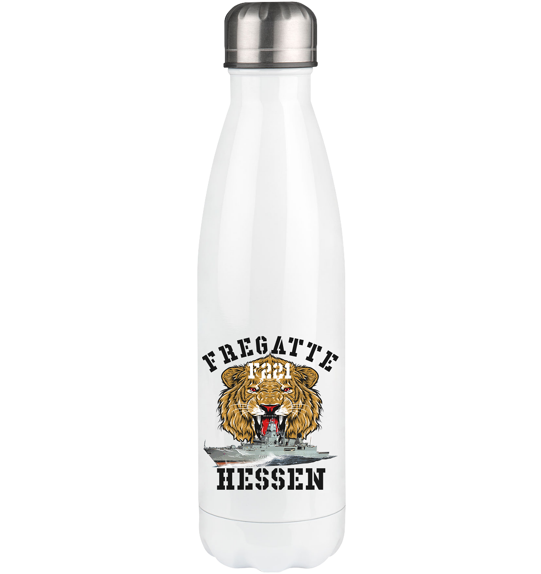 Fregatte F221 HESSEN Löwe - Thermoflasche 500ml