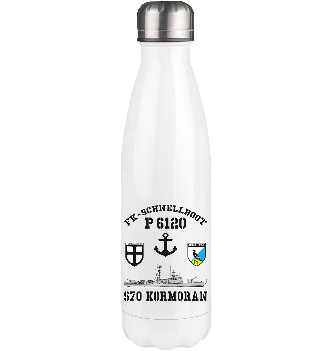 FK-Schnellboot P6120 KORMORAN 7.SG Anker - Thermoflasche 500ml