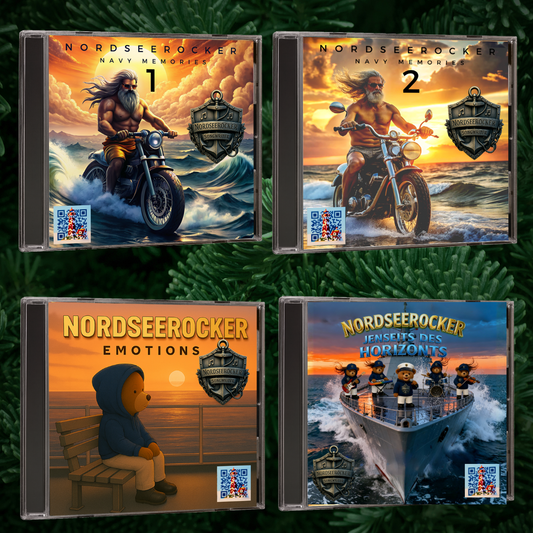 CD - Nordseerocker - Navy Memories 1 &2 - Emotions & Jenseits des Horizonts - 84 Titel auf 4 CDs