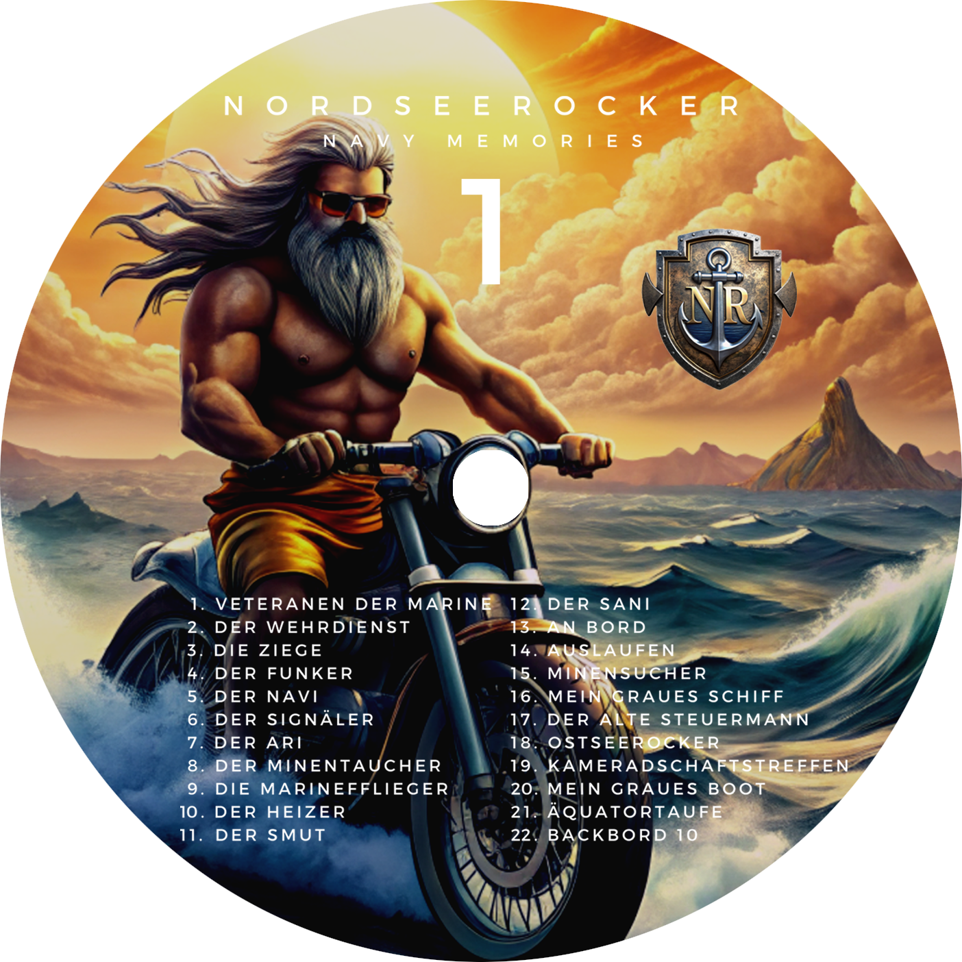 CD - Nordseerocker - Navy Memories  1  - 22 Titel