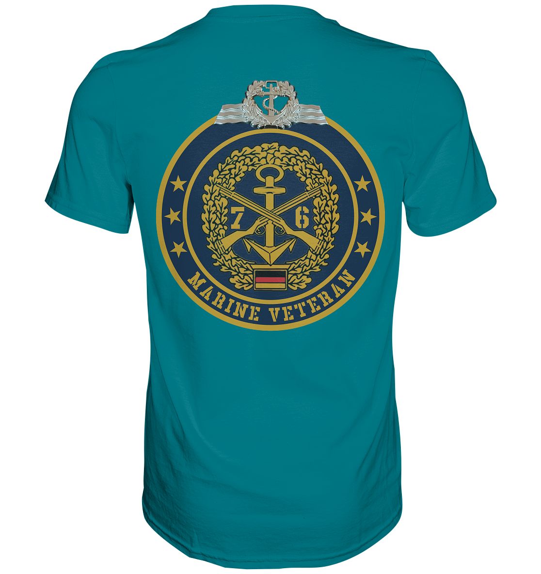 Marine Veteran 76er mit Seefahrerabzeichen - Premium Shirt