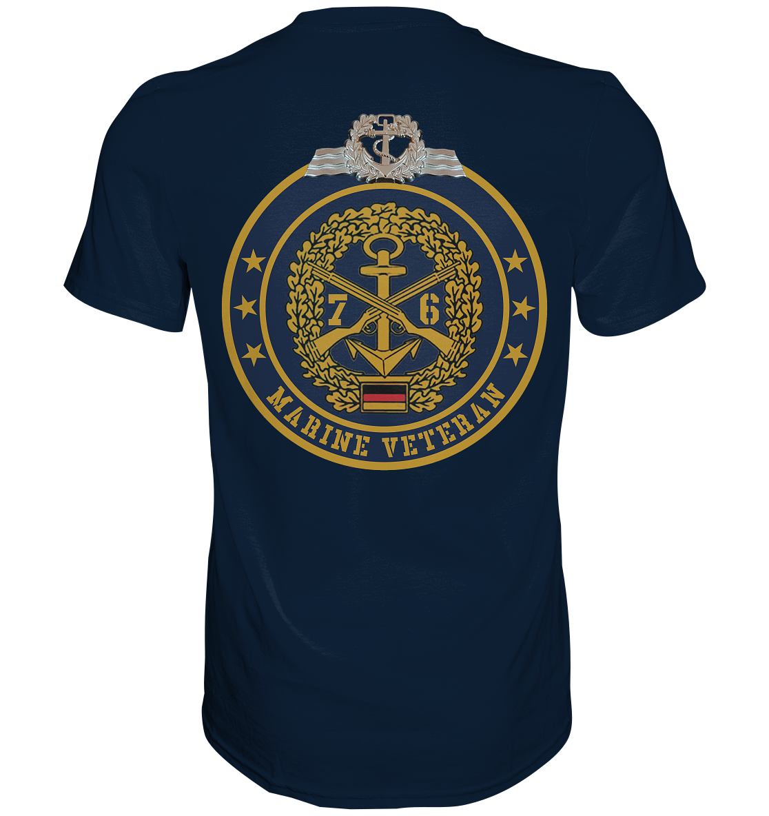Marine Veteran 76er mit Seefahrerabzeichen - Premium Shirt