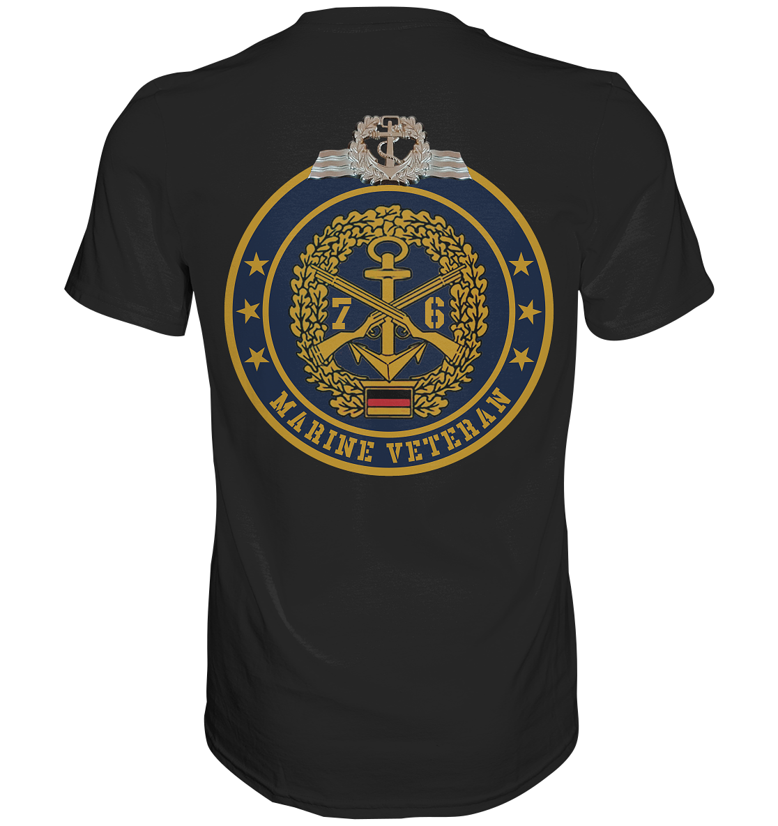 Marine Veteran 76er mit Seefahrerabzeichen - Premium Shirt