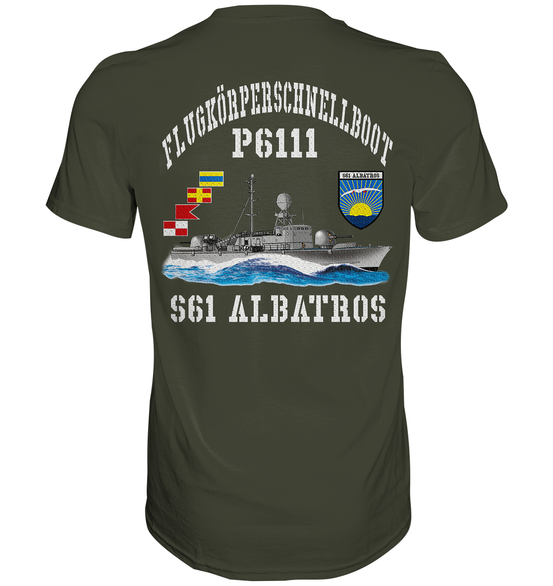 Flugkörperschnellboot P6111 ALBATROS  - Premium Shirt
