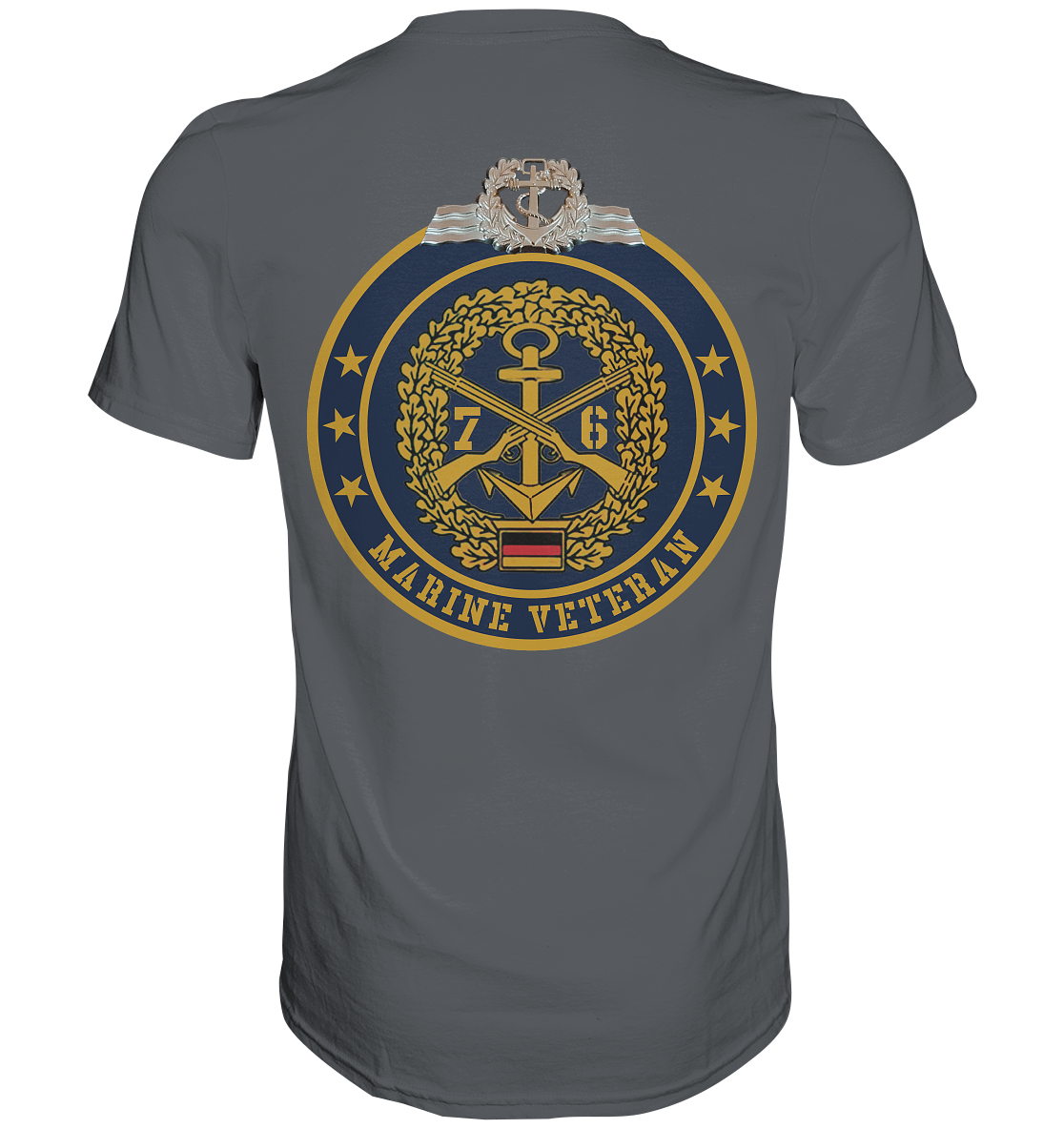 Marine Veteran 76er mit Seefahrerabzeichen - Premium Shirt