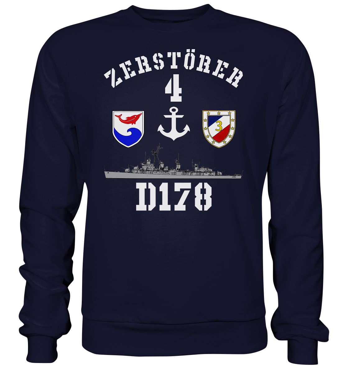 D178 ZERSTÖRER 4 Anker   - Basic Sweatshirt