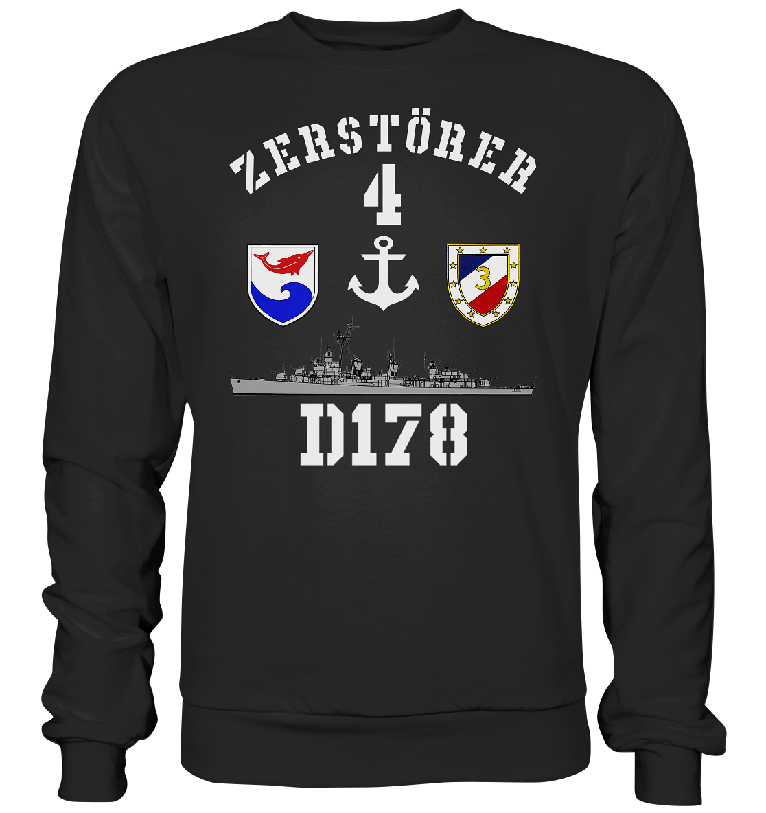 D178 ZERSTÖRER 4 Anker   - Basic Sweatshirt