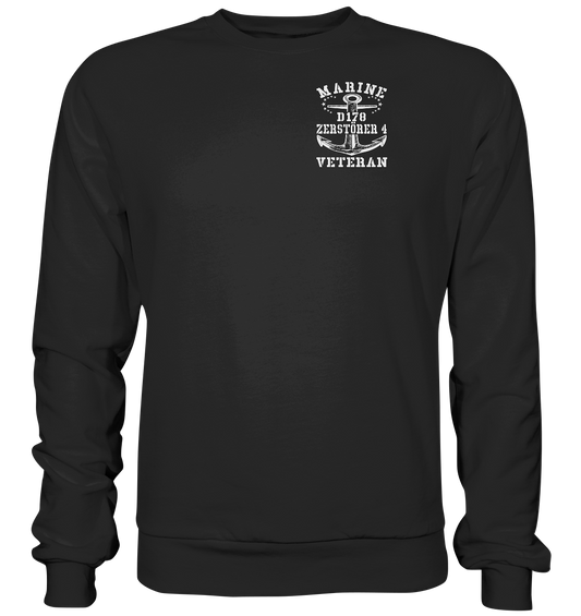 D178 ZERSTÖRER 4 Marine Veteran Brustlogo - Basic Sweatshirt