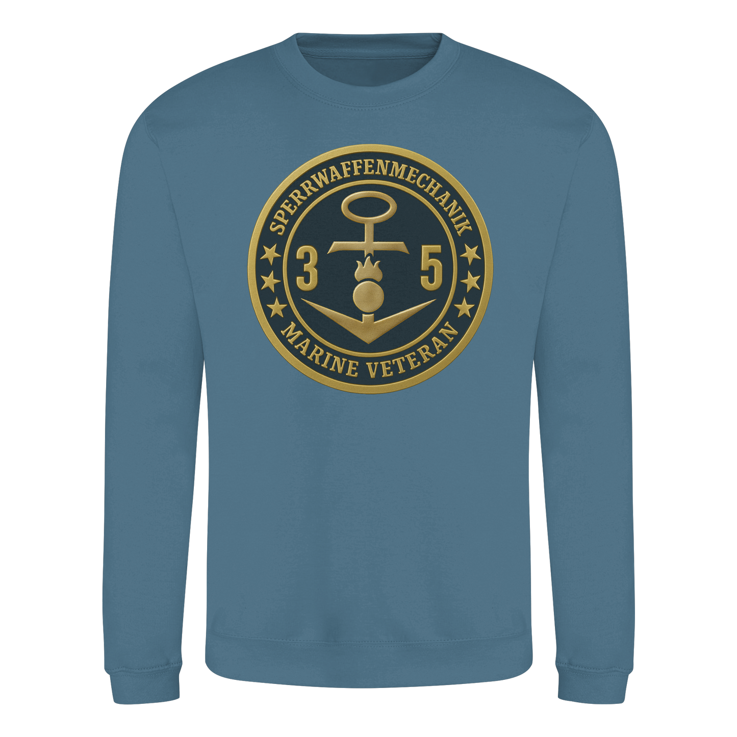 Marine Veteran 35er SPERRWAFFENMECHANIK - Metalleffekt  - Basic Sweatshirt