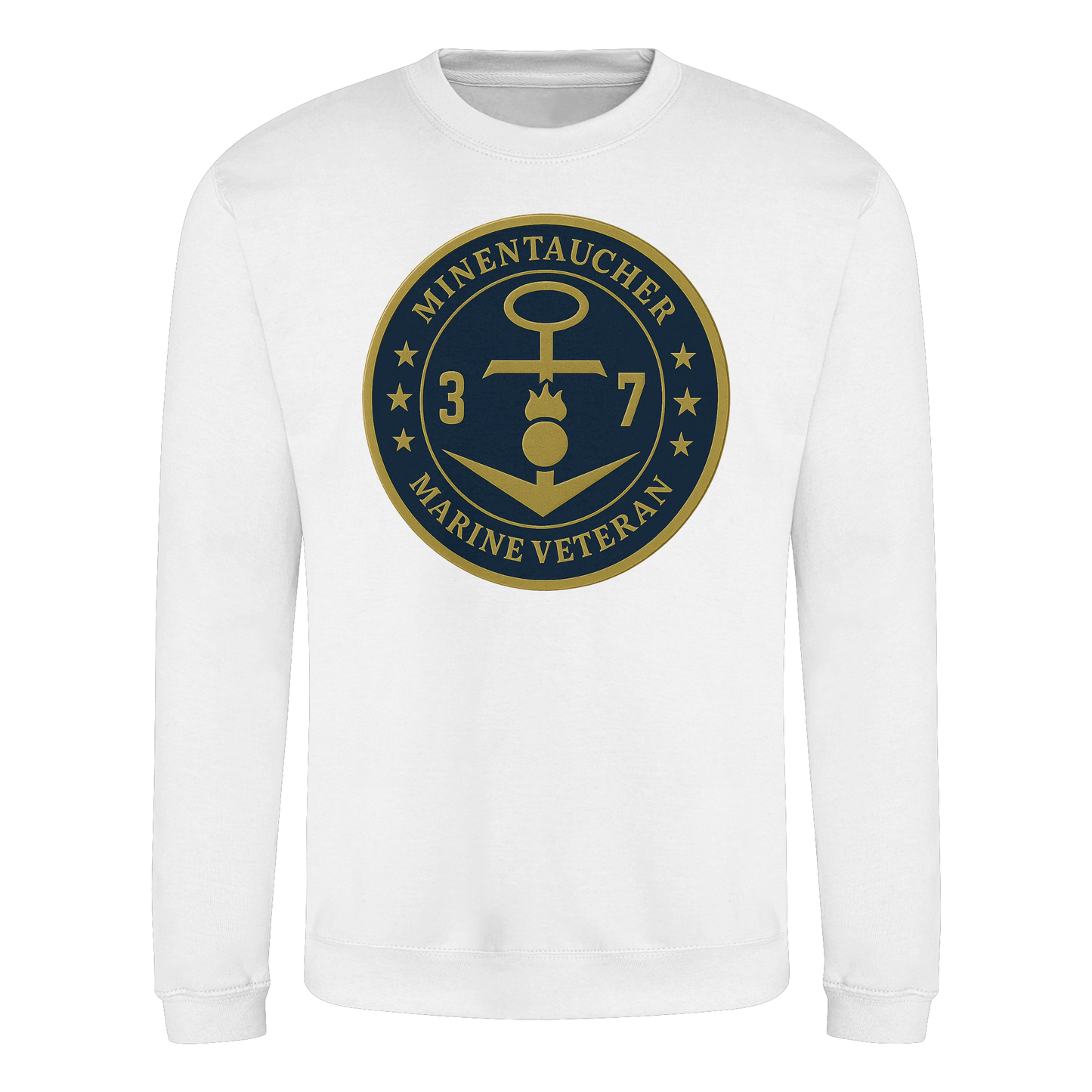 Marine Veteran 37er MINENTAUCHER - Metalleffekt - Basic Sweatshirt