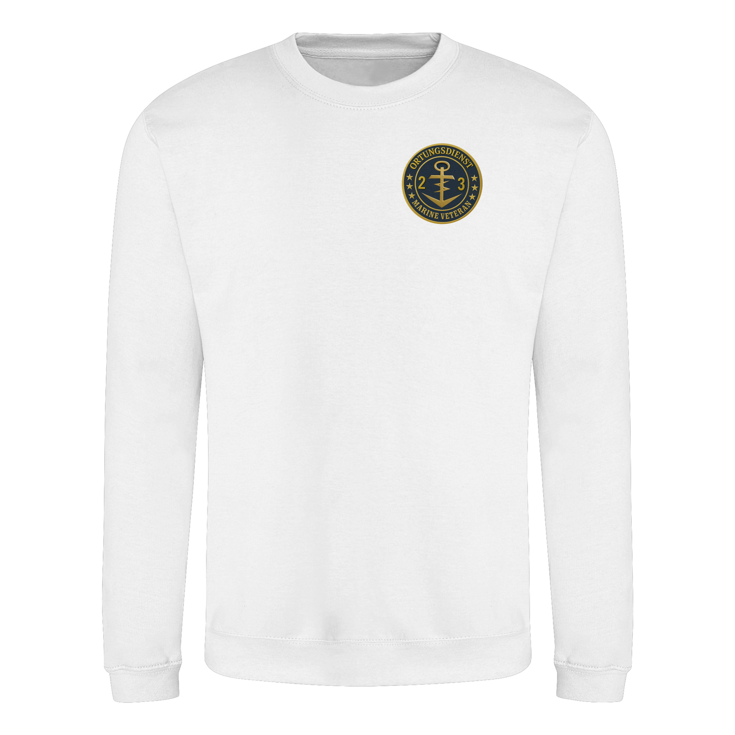 Marine Veteran 23er ORTUNG - Metalleffekt  - Basic Sweatshirt