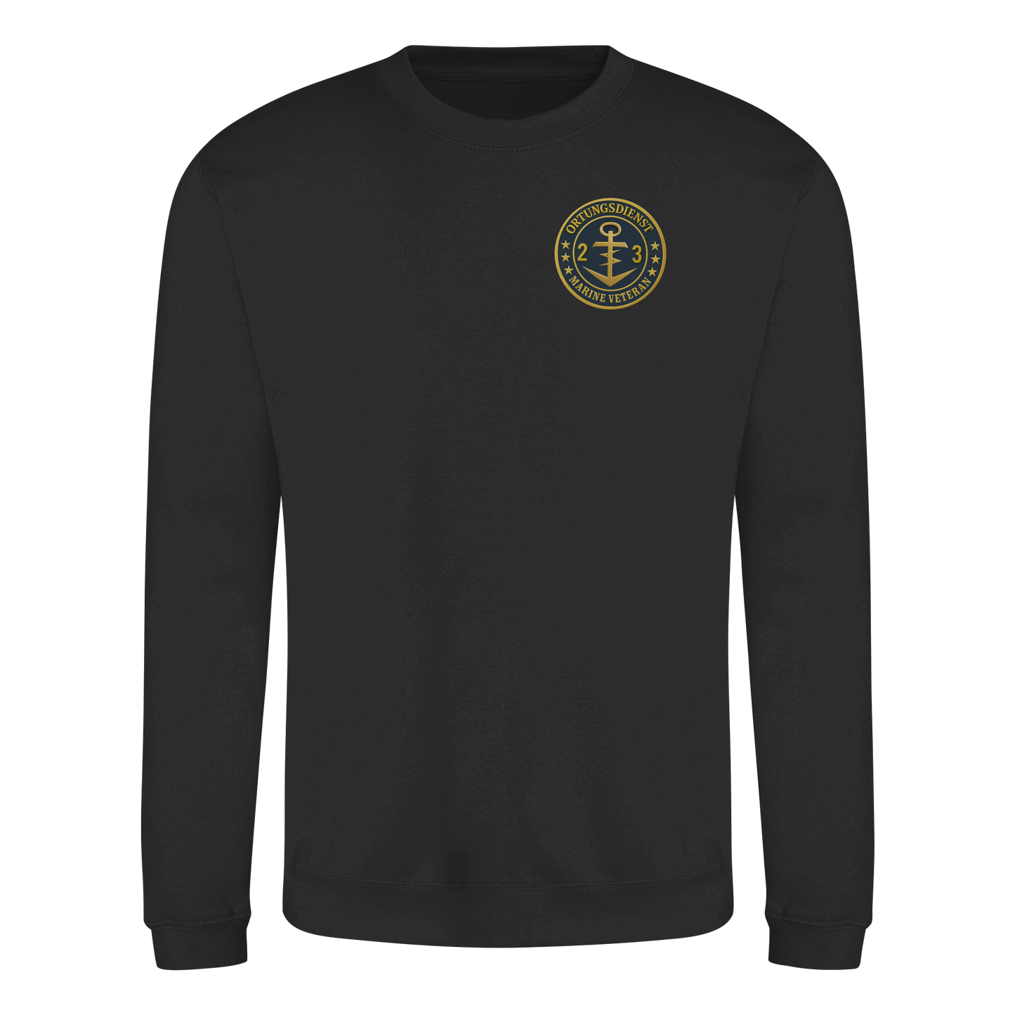 Marine Veteran 23er ORTUNG - Metalleffekt  - Basic Sweatshirt