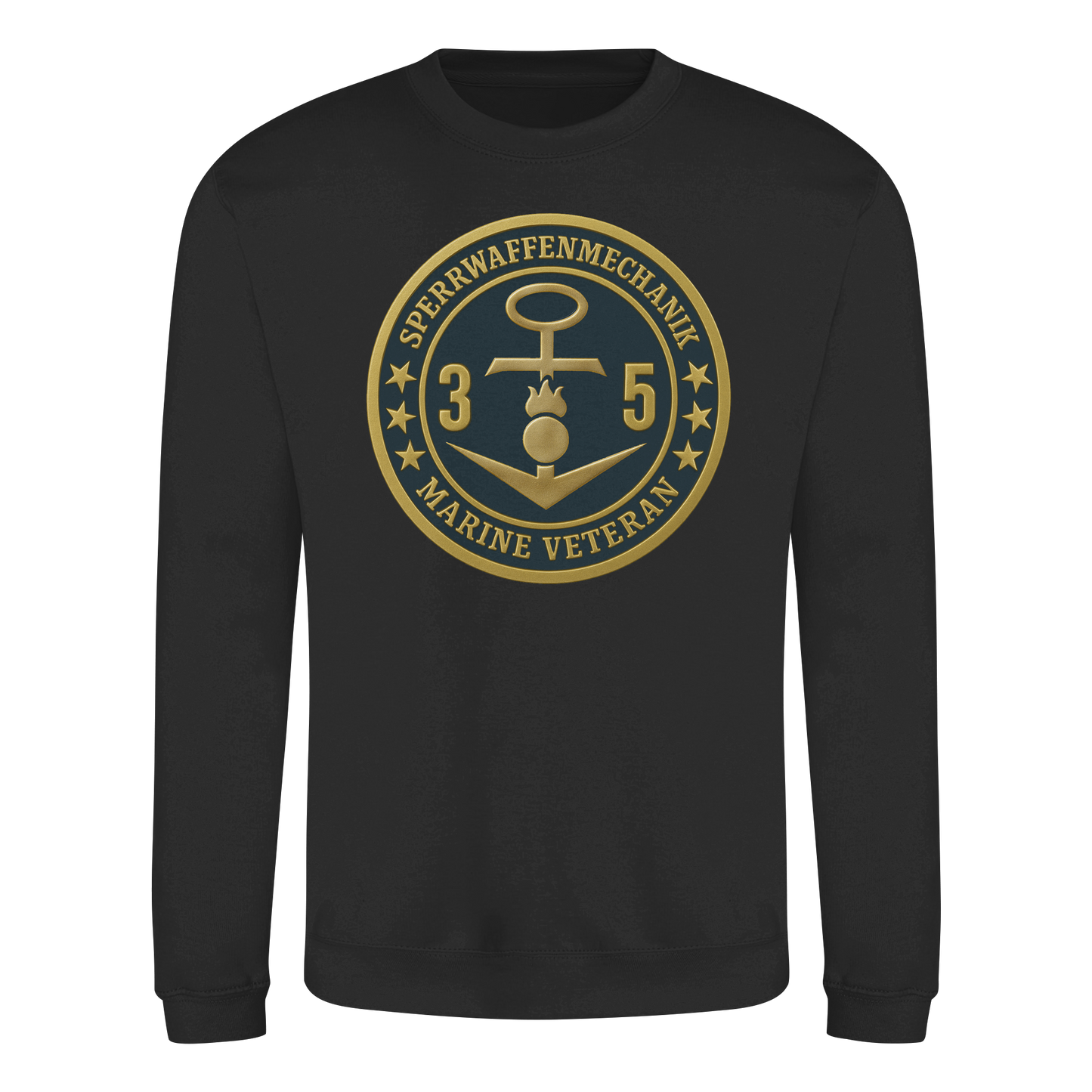 Marine Veteran 35er SPERRWAFFENMECHANIK - Metalleffekt  - Basic Sweatshirt