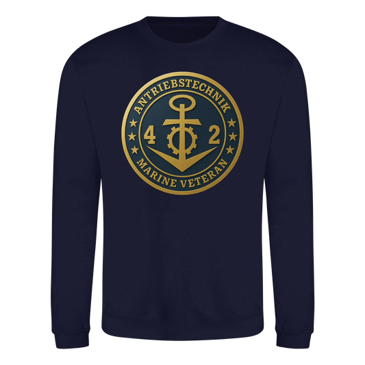 Marine Veteran 42er ANTRIEBSTECHNIK - Metalleffekt - Basic Sweatshirt