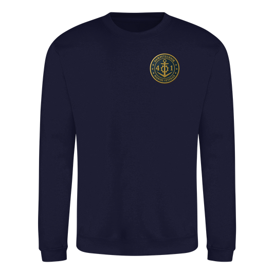 Marine Veteran 41er DAMPFTECHNIK - Metalleffekt - Basic Sweatshirt