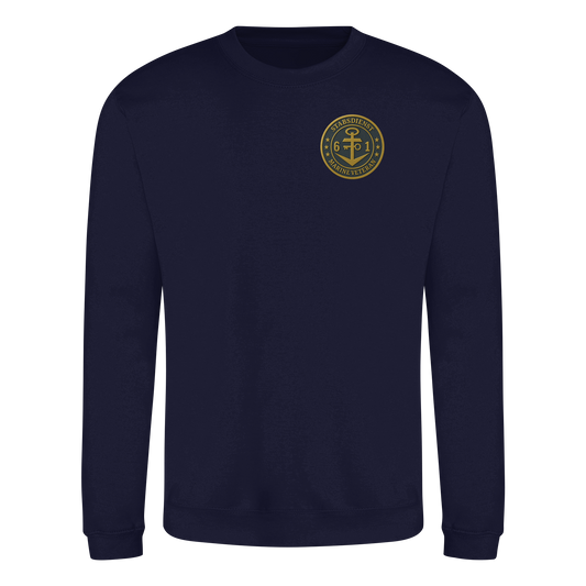 Marine Veteran 61er STABSDIENST - Metalleffekt - Basic Sweatshirt