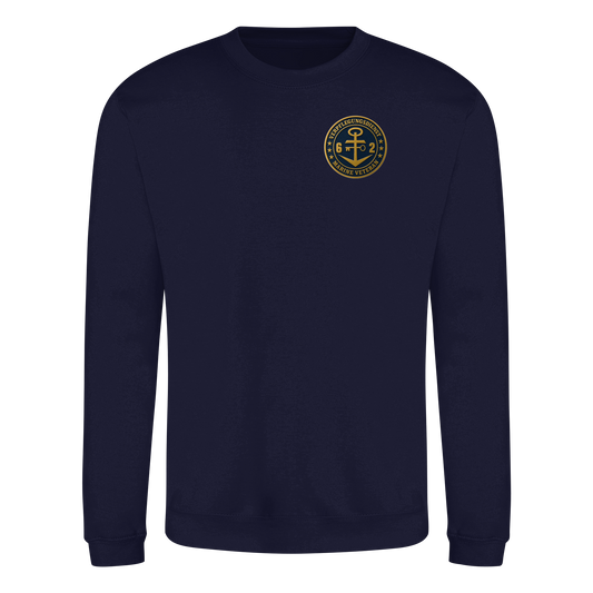 Marine Veteran 62er VERPFLEGUNGSDIENST - Metalleffekt  - Basic Sweatshirt