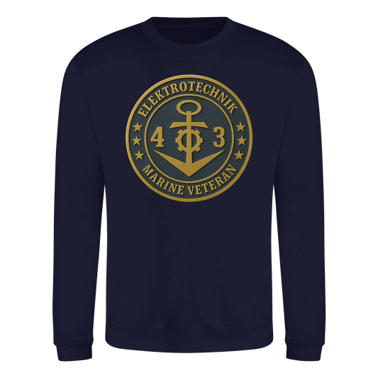 Marine Veteran 43er ELEKTROTECHNIK - Metalleffekt - Basic Sweatshirt