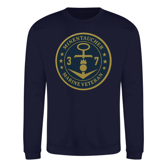 Marine Veteran 37er MINENTAUCHER - Metalleffekt - Basic Sweatshirt