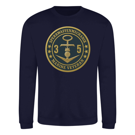 Marine Veteran 35er SPERRWAFFENMECHANIK - Metalleffekt  - Basic Sweatshirt