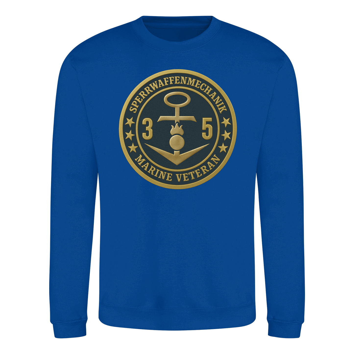 Marine Veteran 35er SPERRWAFFENMECHANIK - Metalleffekt  - Basic Sweatshirt